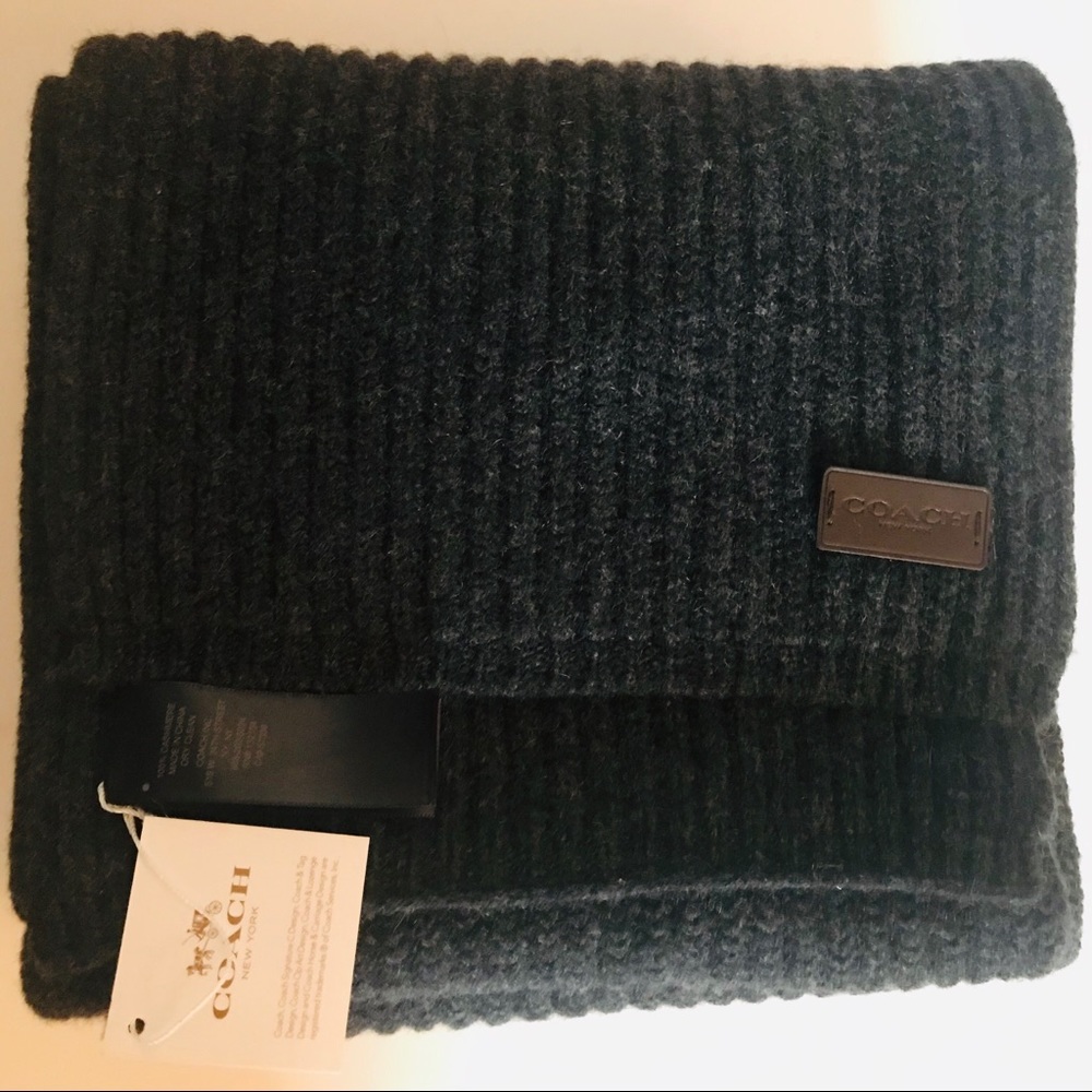 Authentic coach 100 percent cashmere scarf